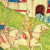 Medioevo: graffito di un cavaliere nella Tomba di Re David