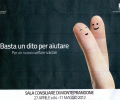 monteprandone, basta un dito per aiutare