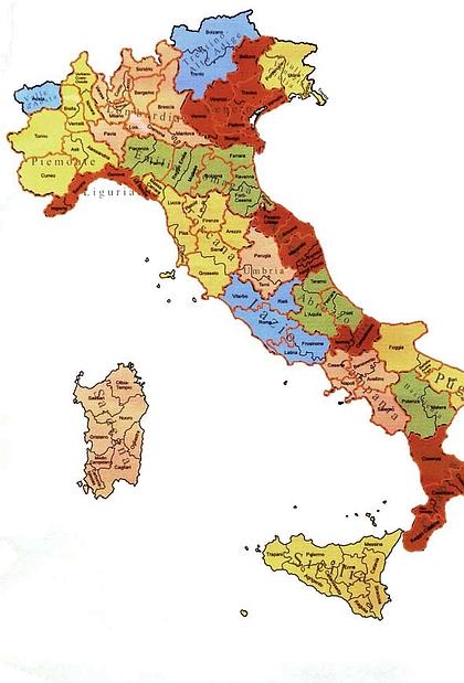 mappa riordino Province