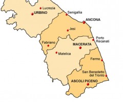 vecchia cartina marche