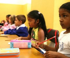 Bambini a scuola. Fonte: Newspress