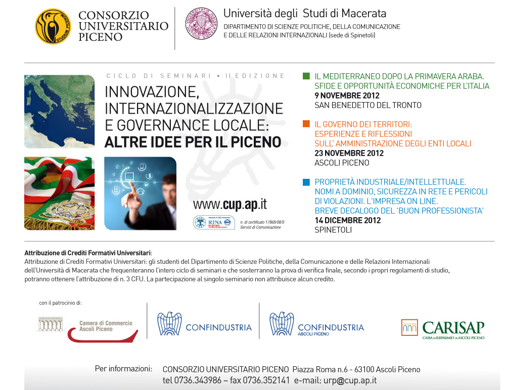 ciclo seminari cup università macerata