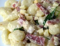 Chicche-speck-scamorza
