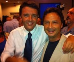 Francesco Ruggieri con Matteo Renzi