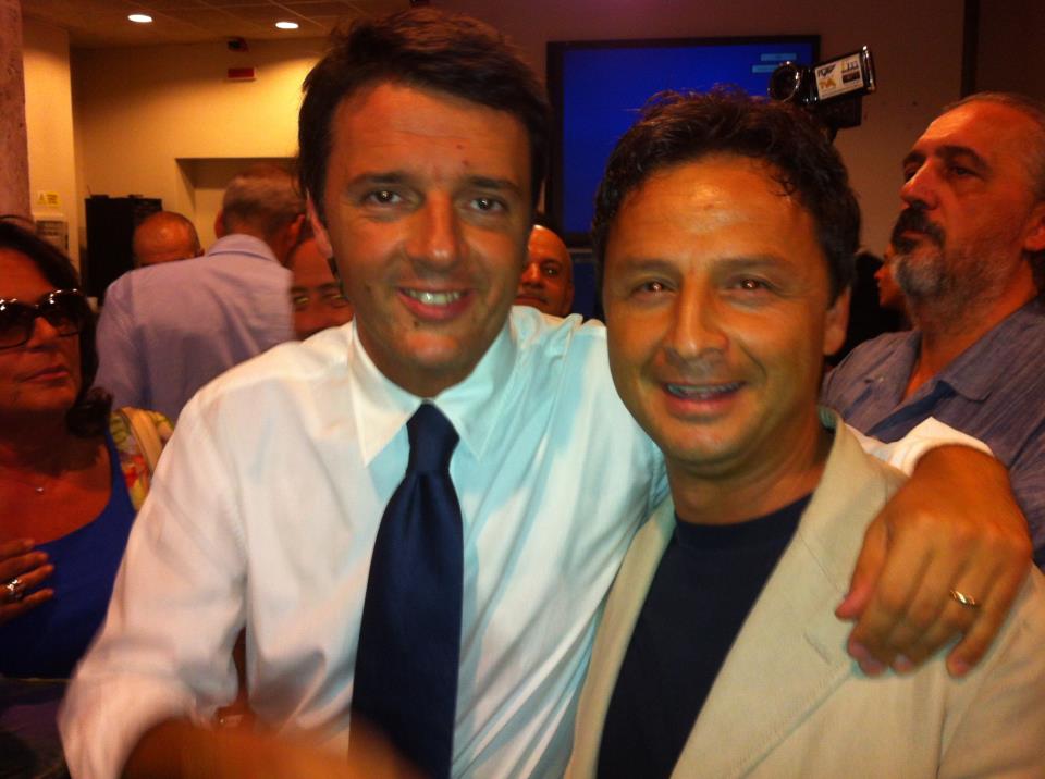 Francesco Ruggieri con Matteo Renzi