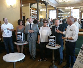 Un momento della conferenza stampa di presentazione del libro