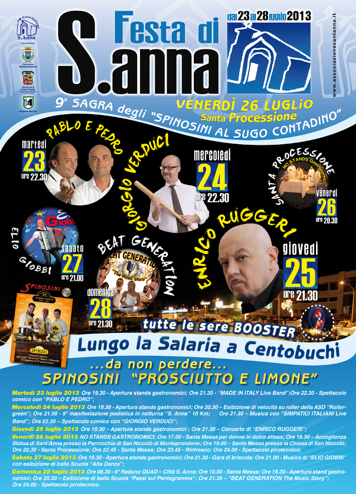 manifesto SantAnna per giornali