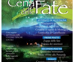 Manifesto Cena delle Fate - Pretare