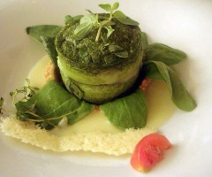 flan di patate e spinaci