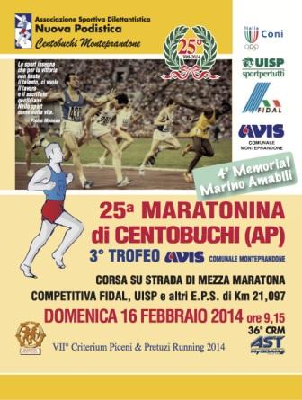 Locandina Maratonina di Centobuchi 2014