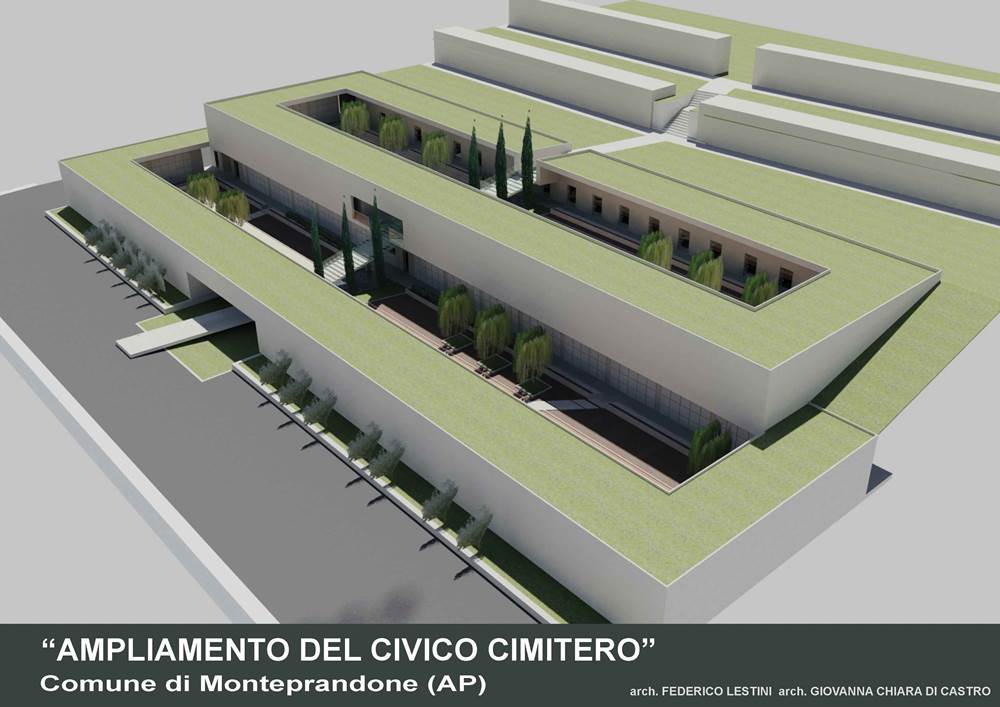Render Cimitero Monteprandone dallalto