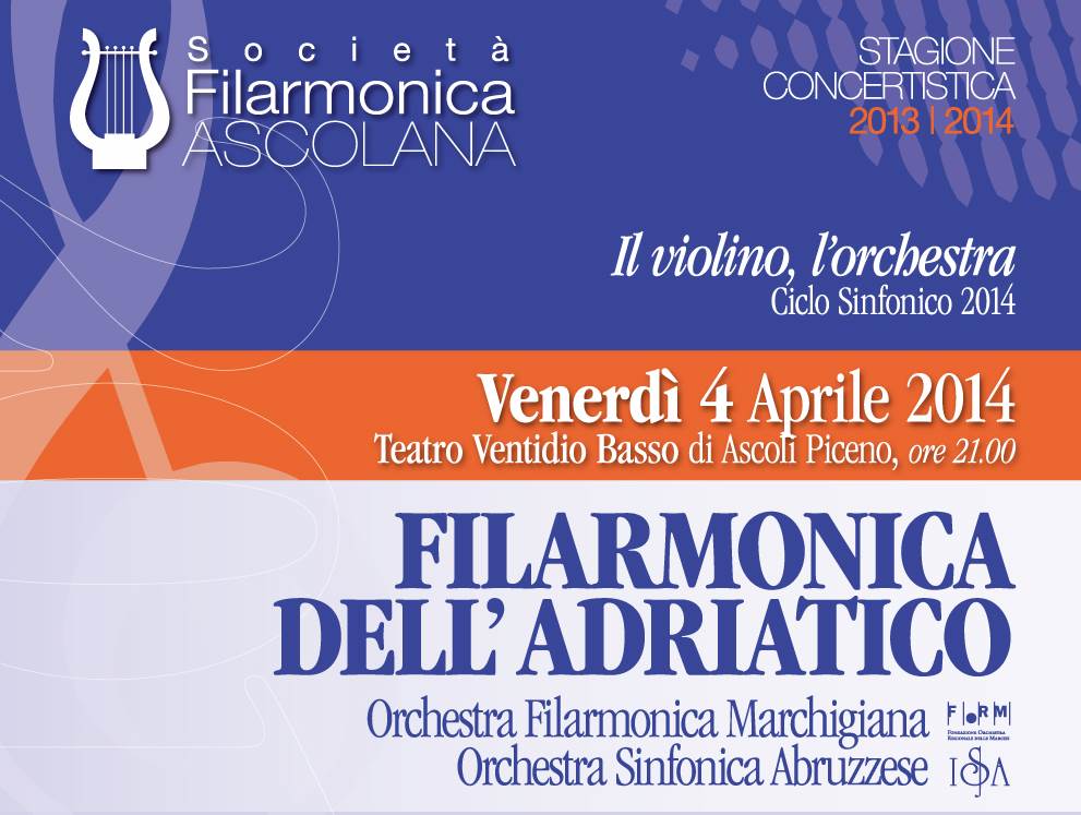 Manifesto concerto Filarmonica dellAdriatico
