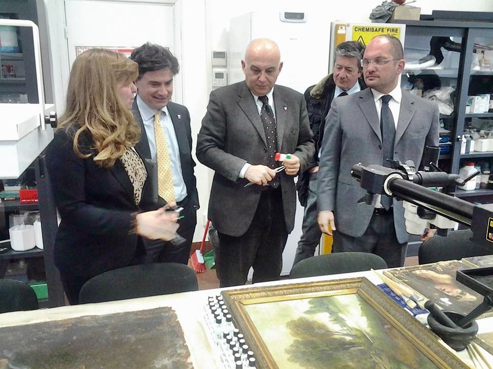 inaugurazione laboratorio restauro cup