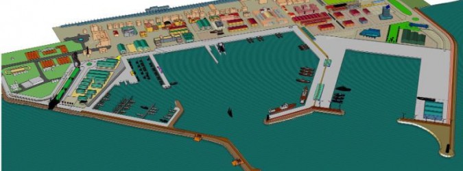 Piano Regolatore del Porto rendering