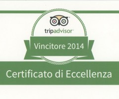 Tripadvisor Certificato di Eccellenza 2014