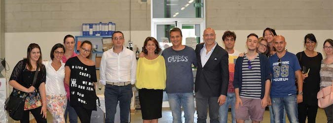 I ragazzi dell'Istao al Centro Agroalimentare