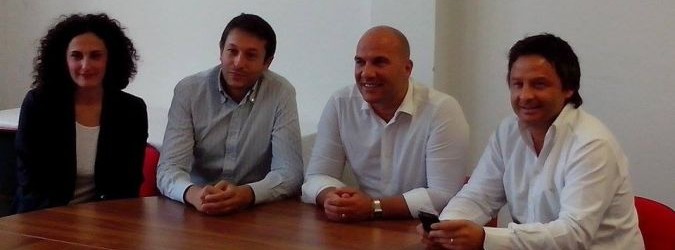 Nuova Giunta Unione dei Comuni. Da sx: Silvia Fioravanti, Alessandro Luciani, Valerio Lucciarini, Francesco Ruggieri.