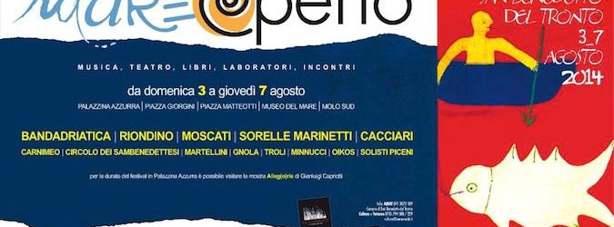 Mare aperto, dal 3 al 7 agosto 2014