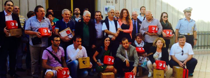 Consegna defibrillatori sindaci