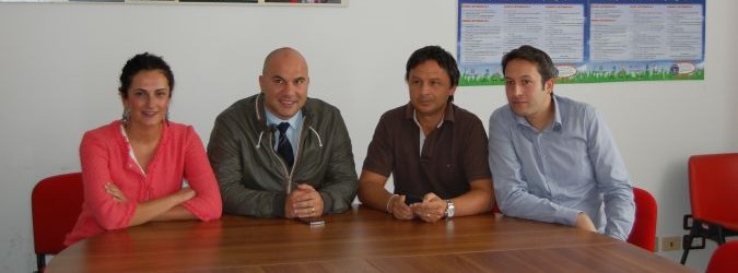 Da sx: Silvia Fioravanti, Valerio Lucciarini, Francesco Ruggieri, Alessandro Luciani, membri della giunta dell'Unione dei Comuni.