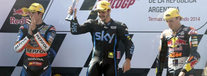 Romano Fenati sul podio