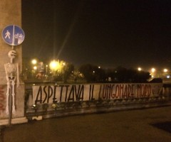 Protesta opere pubbliche Casa Pound