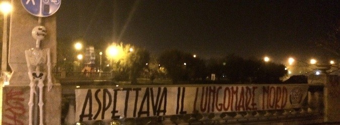 Protesta opere pubbliche Casa Pound