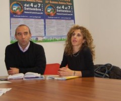 Presentazione tavola rotonda sulla crisi nel Piceno. Da sx: Francesco Ruggieri, Andrea Quaglietti, Olimpia Angelini.