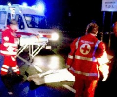 Ambulanza - cadavere incidente stradale
