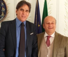 Sandro Assenti e Gino Sabatini alla presentazione dei progetti legati alla Macroregione adriatico ionica