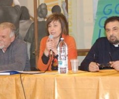 Lucio Porrà, Lucia Giannetti e don Tonino Nepi presentano l'Infiorata