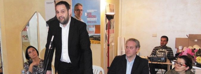 Fabio Urbinati con Alessia Morani e Antimo Di Francesco