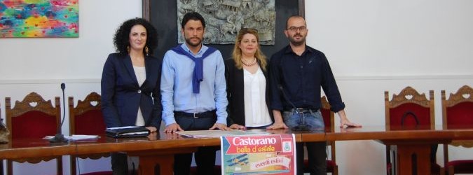 Castorano, da sx: Silvia Fioravanti, Daniele Clausio Ficcadenti, Vittoria Ciampanella, Graziano Fanesi.