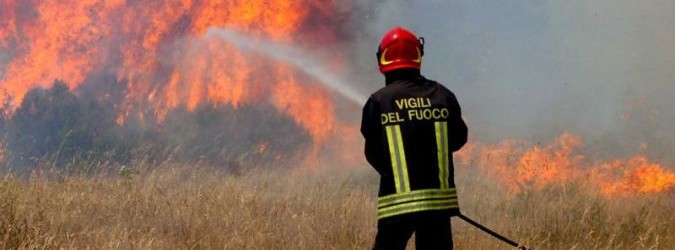 fiamme di un incendio