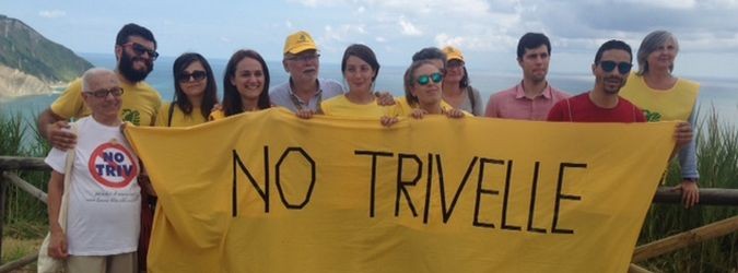 Manifestazione contro le trivelle nel mare Adriatico