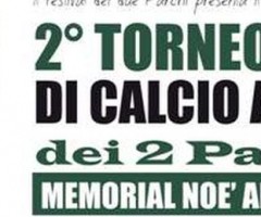 locandina torneo di calcio dei due parchi