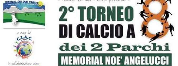 locandina torneo di calcio dei due parchi
