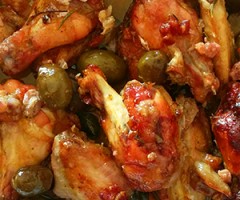 alette pollo olive verdi
