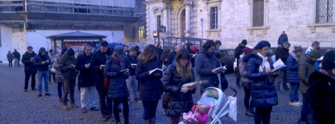 sentinelle in piedi protesta al ddl cirinnà