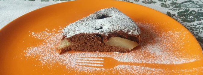 torta cioccolato e pere