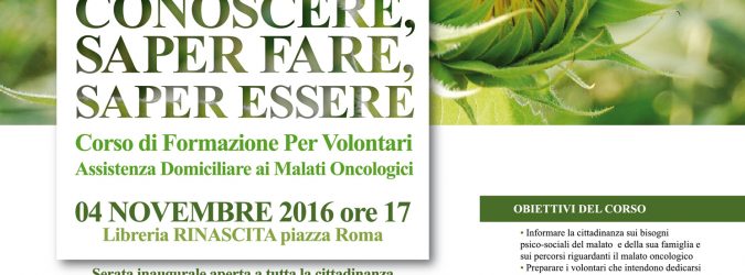 La locandina del corso