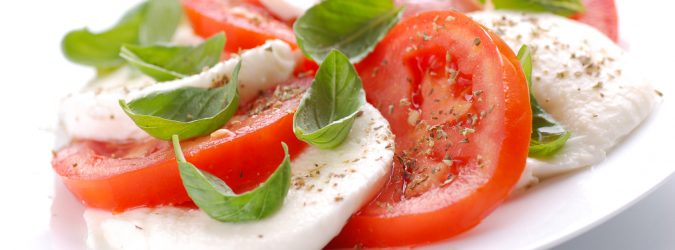 caprese bufala senza lattosio