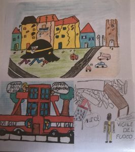 vigili del fuoco visti dai bambini