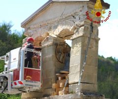 vigili del fuoco campane chiesa di tufo