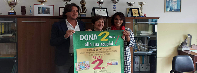 Dona 2 euro alla tua scuola