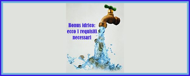 Ciip e bonus idrico 2017
