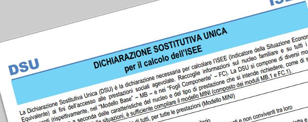 Modello Isee 2018