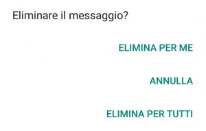 eliminare messaggi whatsapp