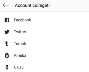 Collegare Instagram a Facebook1