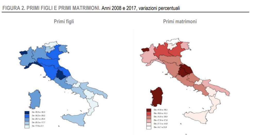 calo nascita istat marche